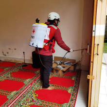 Penyemprotan di SSG Tabanan hingga ke Celah