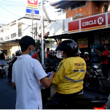 Partisipasi kegiatan pembagian Masker kepada masyarakat sekitar